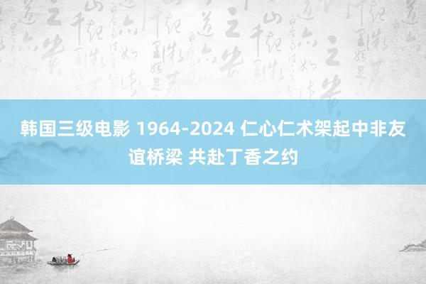 韩国三级电影 1964-2024 仁心仁术架起中非友谊桥梁 共赴丁香之约